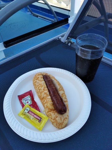 The Smoke House with Mustard and Tomato from SeaPlex Dog House Quantum of the Seas