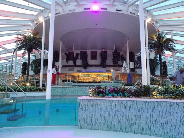 Solarium Sunshine Bar of Quantum of the Seas (which doesn't serve healthy smoothies when we were onboard)