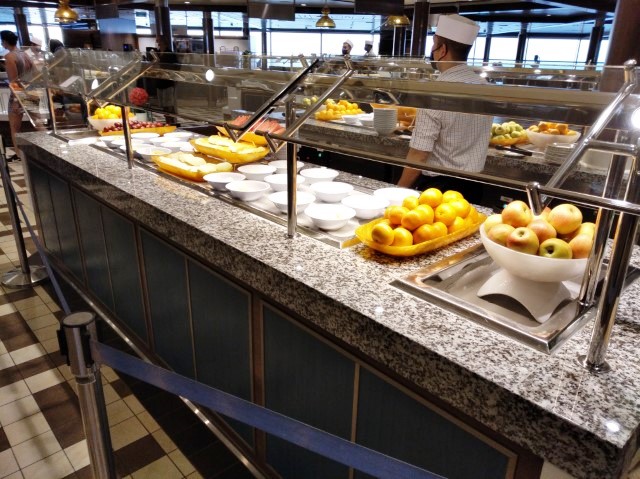 Selection of fruits at Windjammer Breakfast Buffet Quantum of the Seas