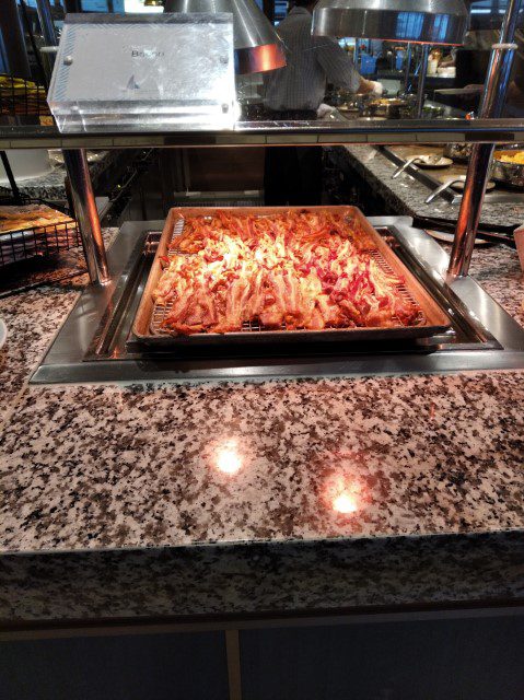 Bacon at Windjammer Breakfast Buffet Quantum of the Seas