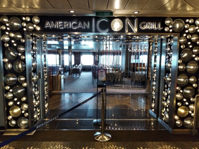 American Icon Grill Main Dining Room Quantum of the Seas Cruise to Nowhere