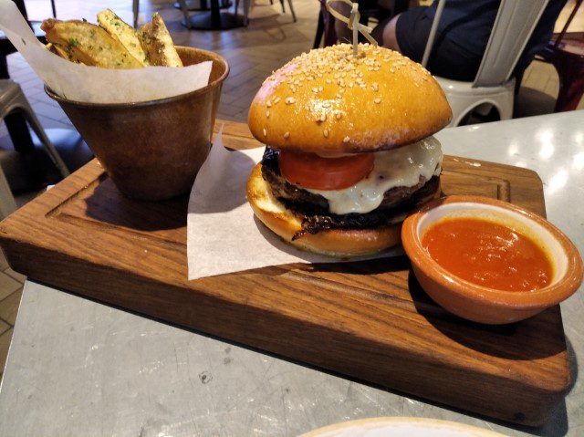 Sumptuous JI Burger - Jamie's Italian Restaurant by Jamie Oliver Royal Caribbean Cruise