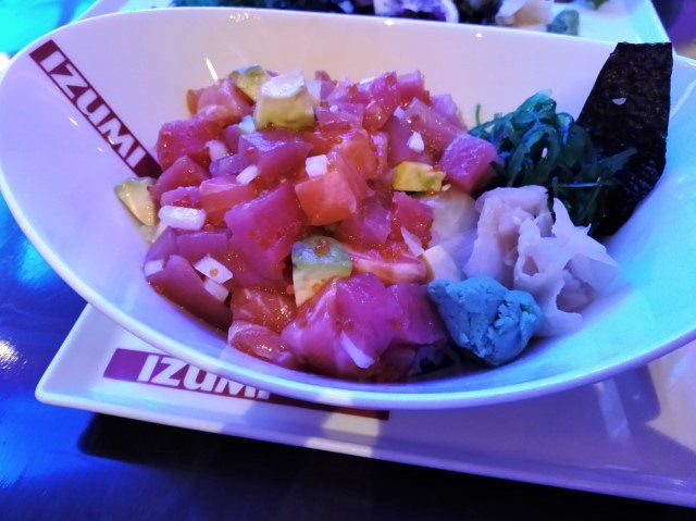 Poke Bowl at Izumi Japanese Restaurant Quantum of the Seas Review