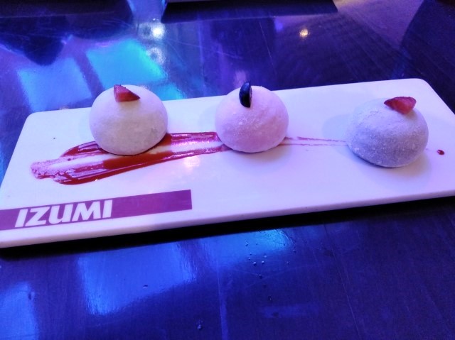 Ice Cream Mochi at Izumi Japanese Restaurant Quantum of the Seas Review