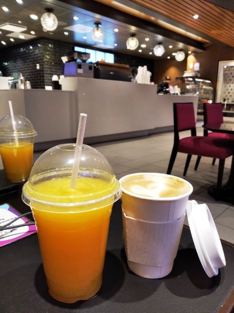 Freshly squeezed orange juice and gourmet coffee included in Refreshment Package Royal Caribbean Cruise Quantum of the Seas