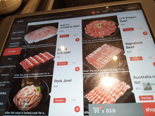 Hai Di Lao Meats Menu