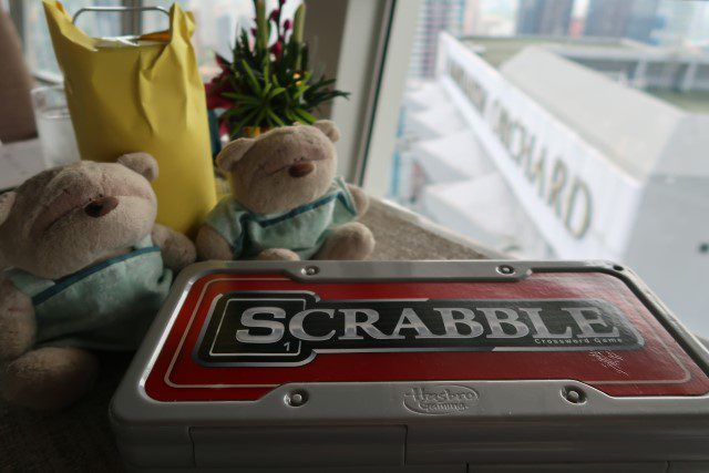 Games of Scrabble at Meritus Club Lounge Mandarin Orchard Singapore