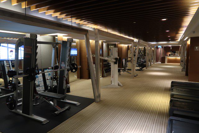 Spacious gym at Mandarin Orchard Singapore (Level 37)