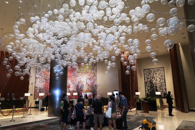 Lobby of Fairmont Singapore