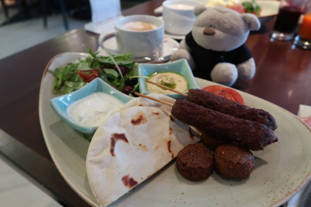 Fairmont Singapore breakfast at Prego: Lamb Kofta