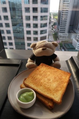Kaya toast as requested for breakfast at The Clan Hotel