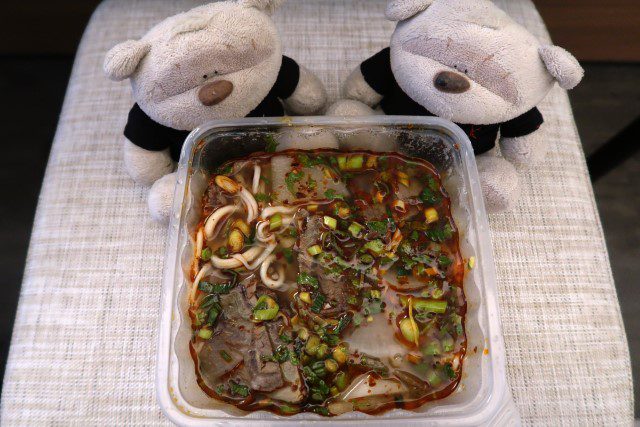 Hand-pulled Lanzhou Beef Noodle from Lao Pa Sat for Dinner at the Clan Hotel