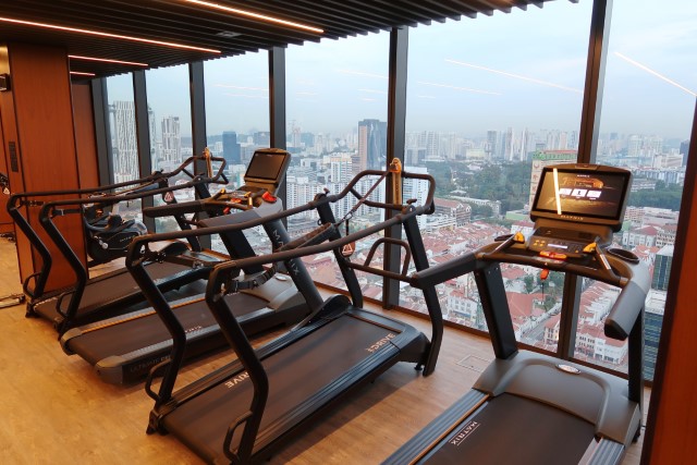 Another shot of the views from the Clan Hotel Sky Gym while working out on the treadmills
