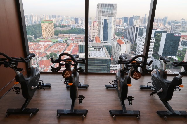 The Clan Hotel Sky Gym (Exercise Bikes with a View)