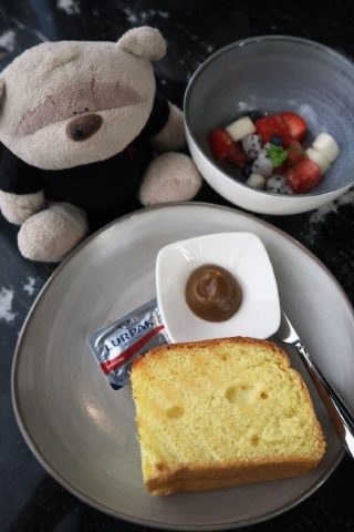 All breakfasts at the Qin Restaurant (The Clan Hotel) are served with the artisanal fruit bowl as well as the Traditional Local Kaya Toast