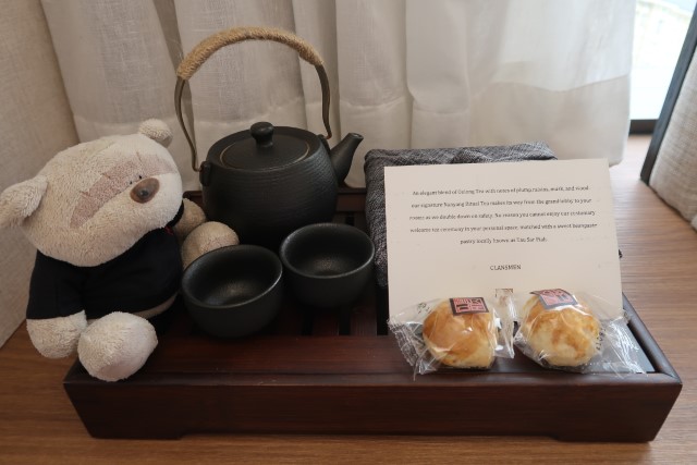 Tea ceremony set in Premier Room of The Clan Hotel