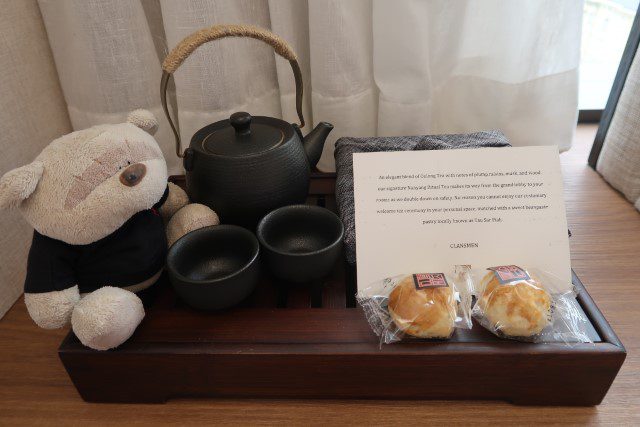 Tea ceremony set in Premier Room of The Clan Hotel