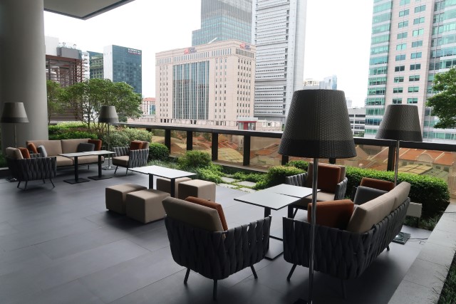 Terrace at Level 4 of The Clan Hotel