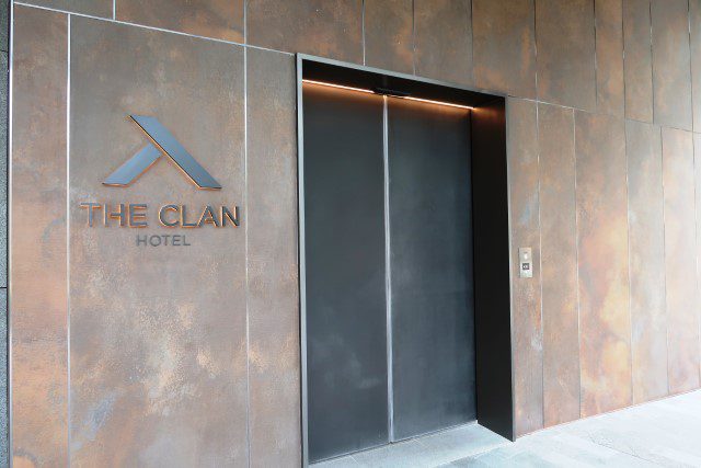 Entrance to The Clan Hotel