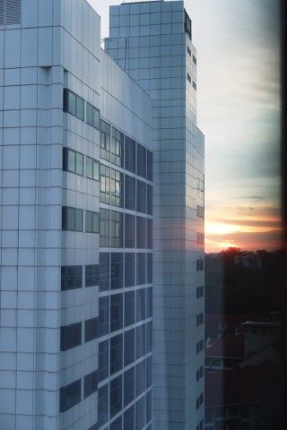 Sunset seen from Orchard Hotel Staycation Premier Room