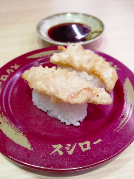 Cuttlefish Tempura Sushi at Sushiro Singapore