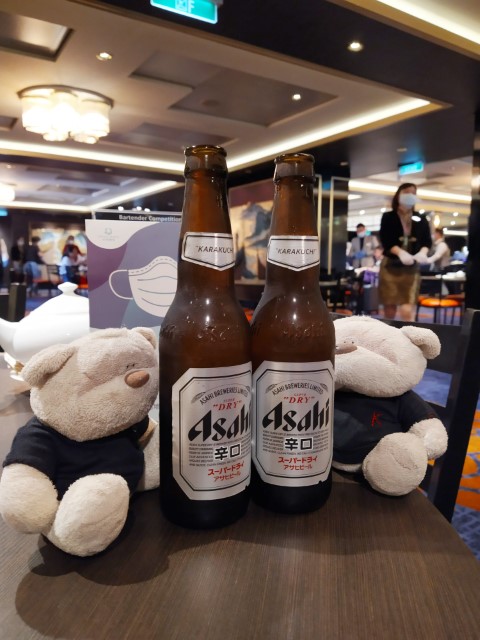 Dream Cruise Classic Beverage Package Review - Asahi Beers