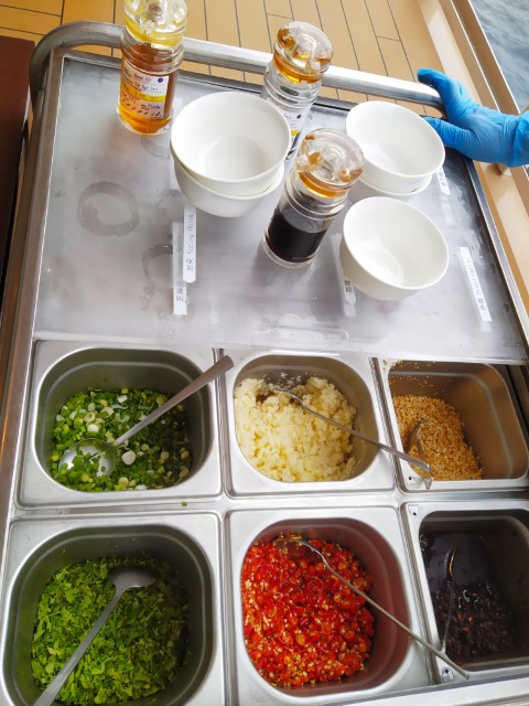 Condiments Trolley from Hot Pot Restaurant Genting World Dream