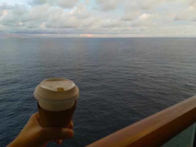 Cruise to Nowhere on Dream Cruises Genting World Dream - Sea Views and Latte from Bar 360