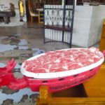 Jianghu Hotpot Wagyu Slices served on a dragon platter