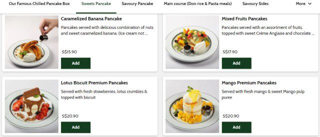 Gram Pancake Menu Sweets Pancake