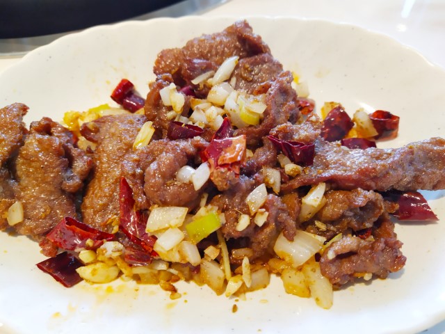 Shi Ding Xuan Hotpot Menu - Stir Fried Beef with Cumin