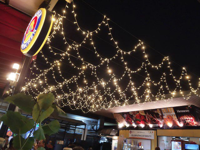 Fairy lights at Beastro Singapore @ Punggol Park Container