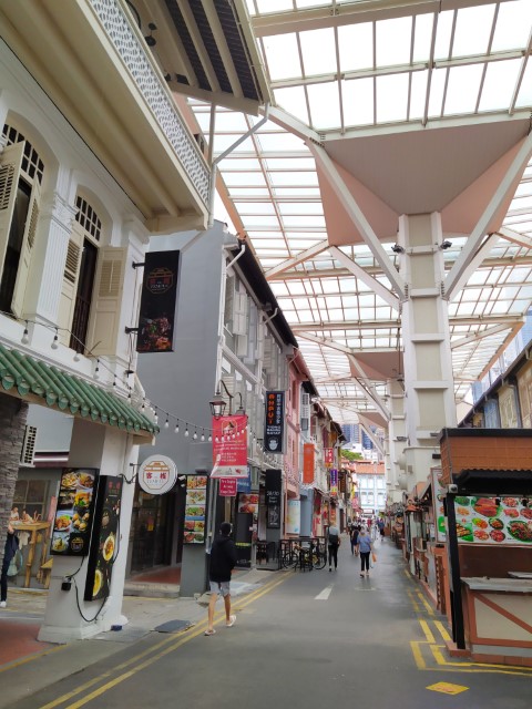 Covered Walkway along Chinatown Food Street (Smith Street Singapore)