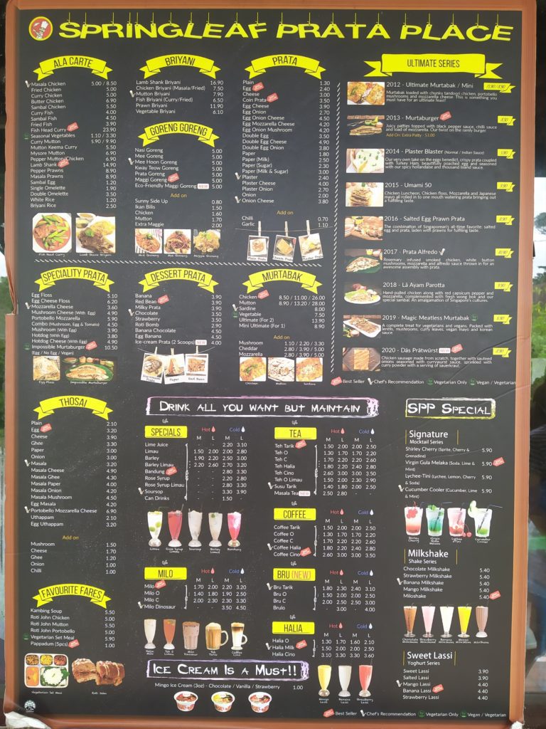 Springleaf Prata Place Menu (High Quality)