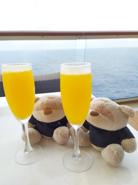 Mimosa for breakfast at Windjammer Quantum of the Seas