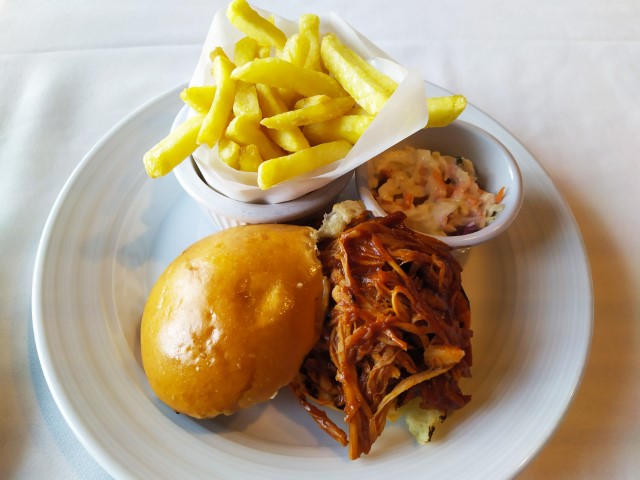 Royal Caribbean Cruise Lunch Day 2 Pulled BBQ Sandwich