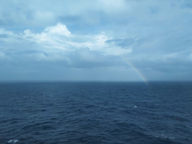 Rainbow as seen from Royal Caribbean Cruise Windjammer