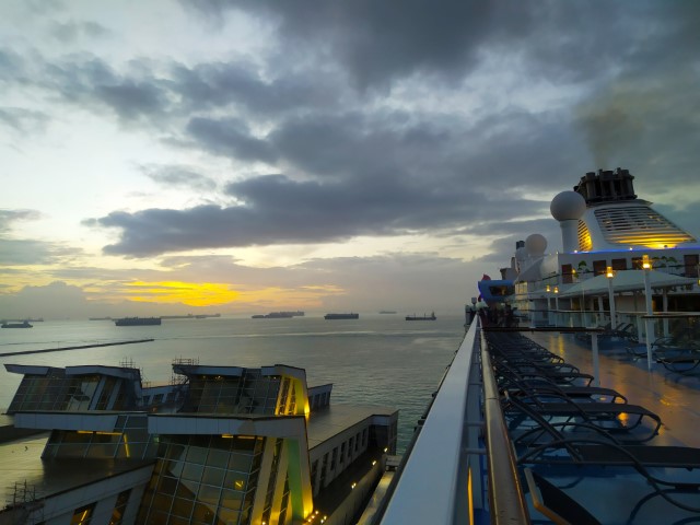 Arriving back in Singapore at 6am on Day 5 of Cruise To Nowhere Quantum of the Seas