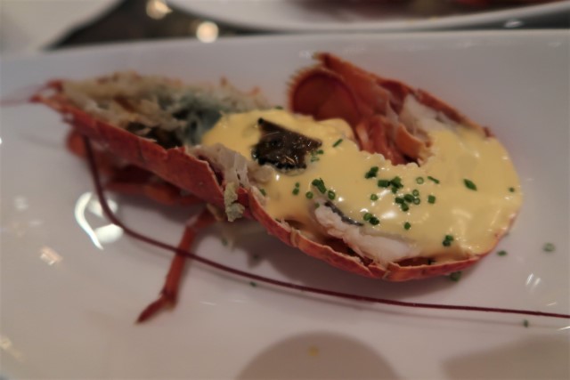 Boston Lobster Truffle Hollandaise Sauce at Colony Seafood Dinner Buffet Ritz Carlton