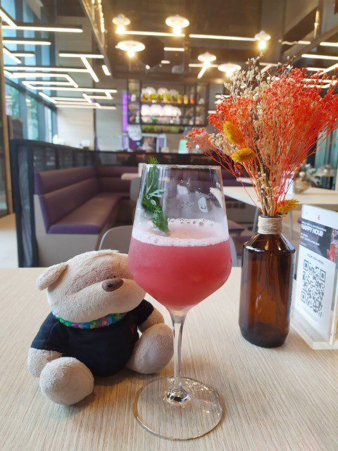 Streets of Harajuku or Fish Tank Cocktail from Komyuniti Yotel Singapore