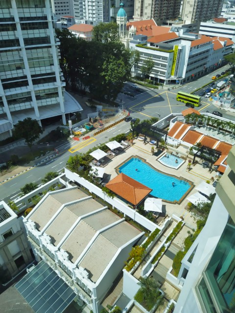 View of Swimming Pool - InterContinental Singapore King Club Room Staycation Review