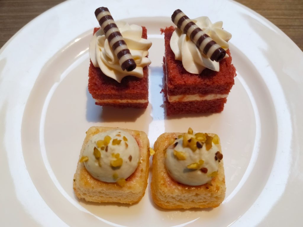 Cherry Chocolate Tart, Red Velvet Cake - Afternoon Tea InterContinental Singapore Club Room Benefits