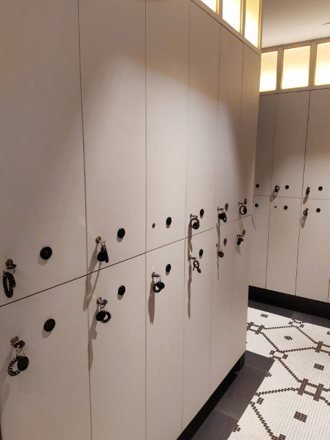 Locker Room of Gym at InterContinental Singapore