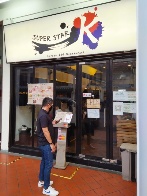 Entrance of Super Star K Korean BBQ Restaurant Tanjong Pagar Review