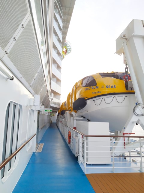 New life boats on Spectrum of the Seas! - We feel so much safer :P
