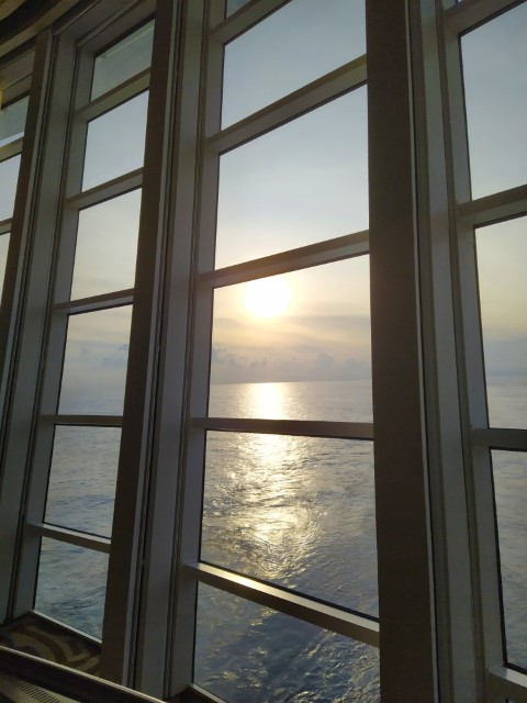 Day 2 sunrise onboard Spectrum of the Seas