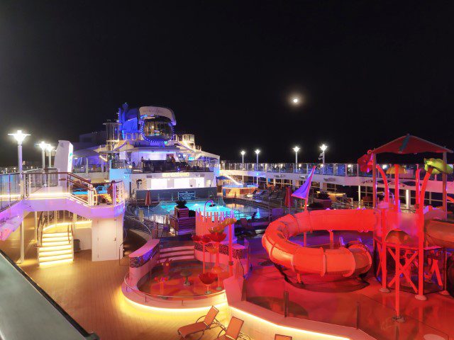 Spectrum of the Seas at night