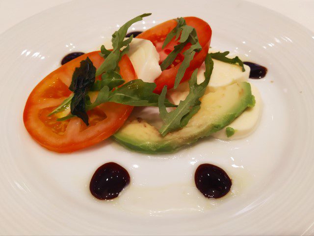 Avocado salad lunch Spectrum of the Seas Main Dining Room