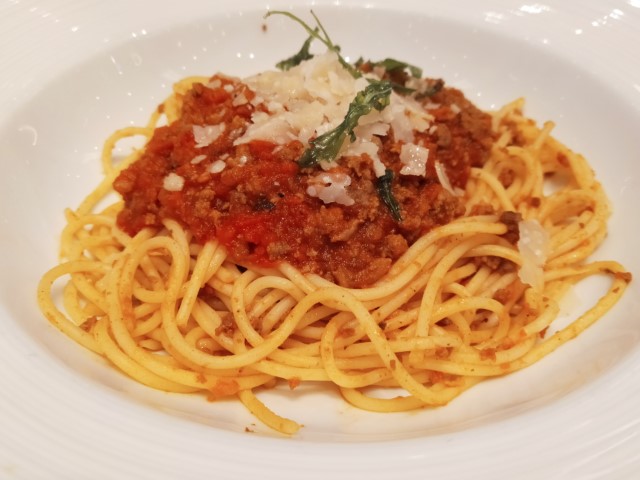 Spaghetti Bolognese Spectrum of the Seas Main Dining Room Lunch