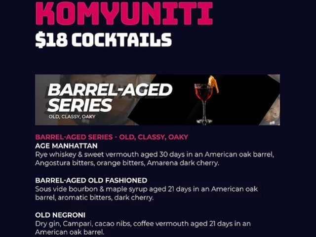 Komyuniti Yotel Singapore Cocktail Menu 5 